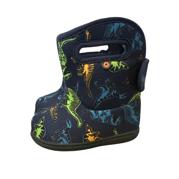 Baby Bogs Super Dino Insulated Waterproof Boots Baby Size 4 - Picture 1 of 6